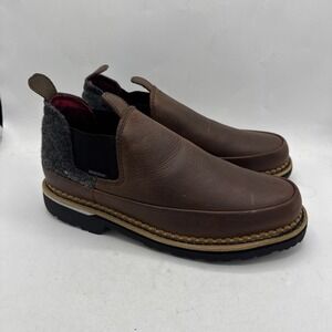 Georgia Boots Mens 11 Romeo Pendleton Brown Leather Gray GB00209